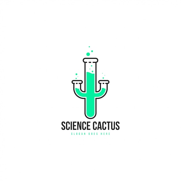 Modello di vettore di logo di cactus