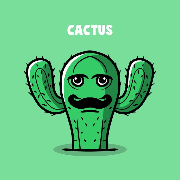 Vector cactus man illustratie