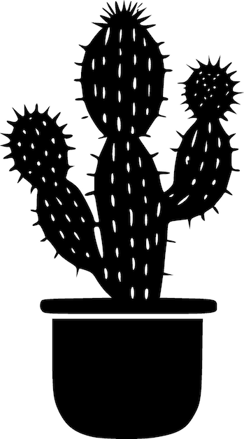 Cactus Minimalist and Flat Logo Vector illustration