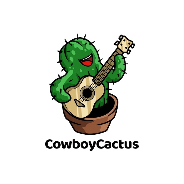 Cactus music playing guitar mexican funny cute fun