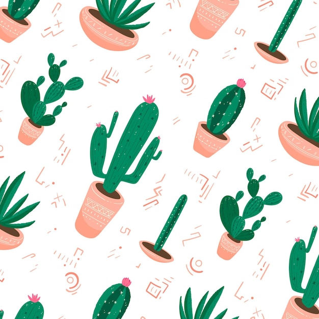 Cactus patroon collectie design