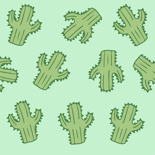 Fondo del modello del cactus illustrazione di vettore della pianta della posta dei social media