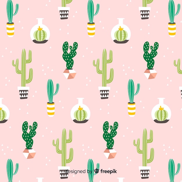 Vector cactus pattern