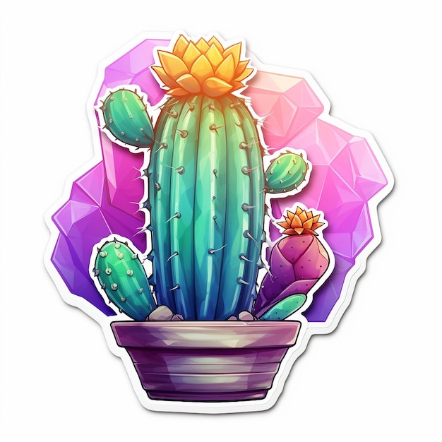 Adesivo di cactus