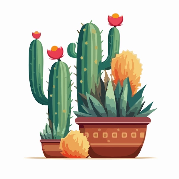 Cactus vector art Illustration Cinco De Mayo Mexico