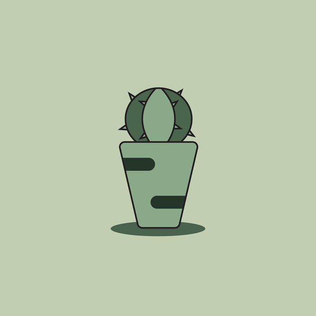 Cactusplant rond