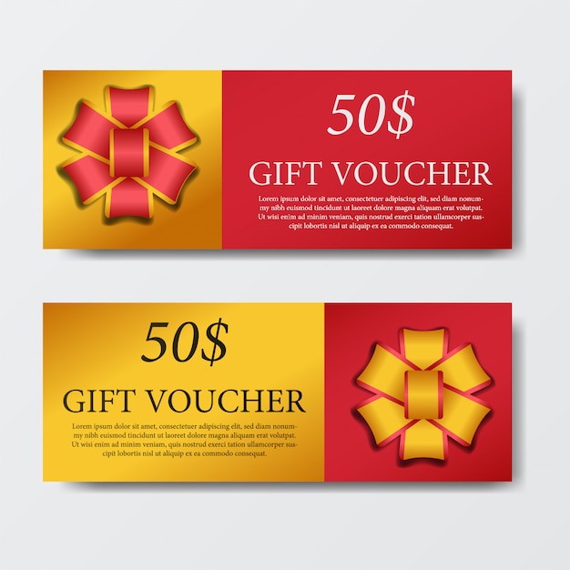 Cadeaubon voucher labelsjabloon