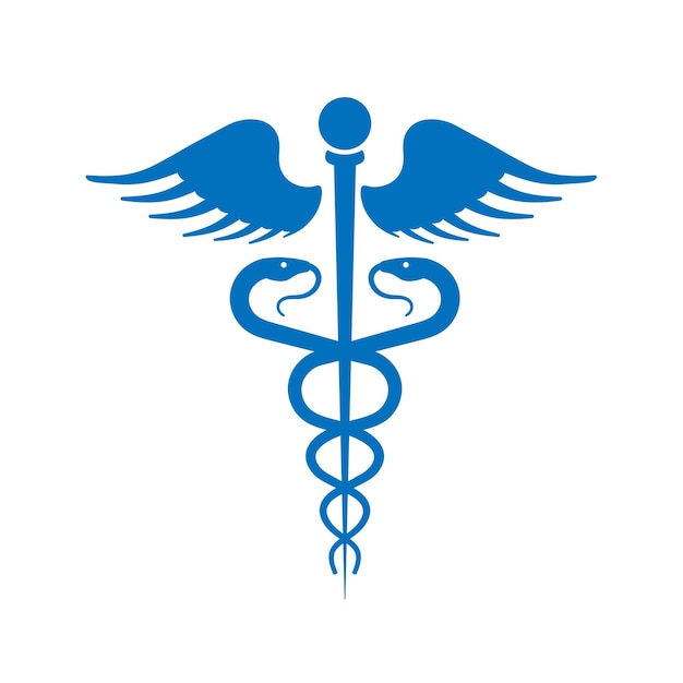 Иллюстрация вектора медицинского символа Caduceus