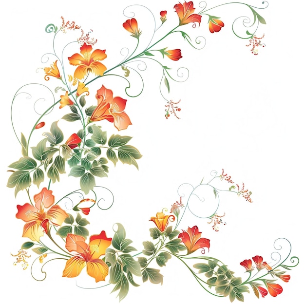 Caesalpinia pulcherrima bloemenwervel