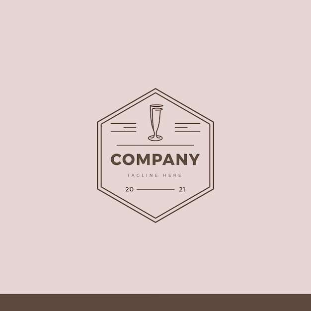 Cafe and coffee vintage logo tamplate