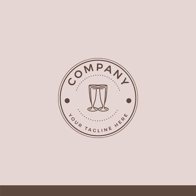 Cafe and coffee vintage logo tamplate