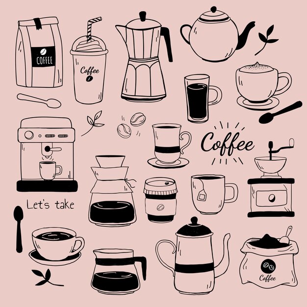 Vector cafe and coffee house pattern vector