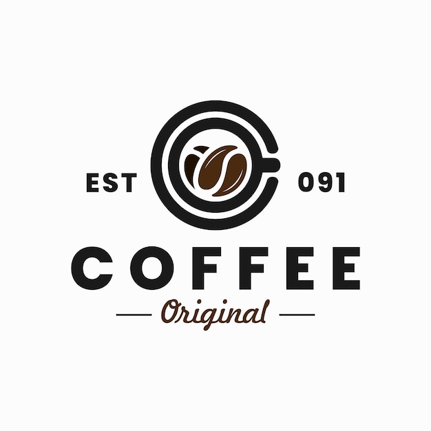 cafe coffee logo design illustration