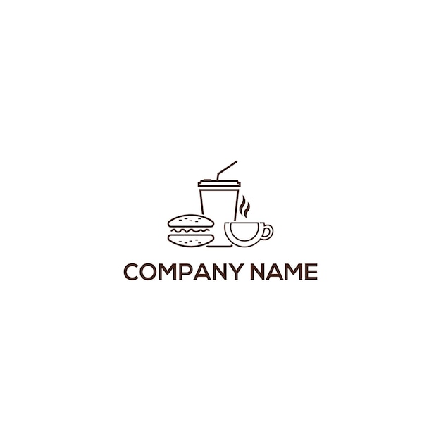 Вектор Кафе логотип