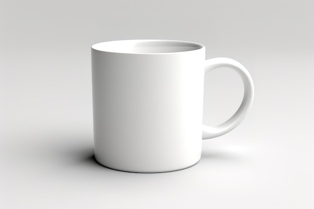 Café mok Mockup wit isolaat Vector