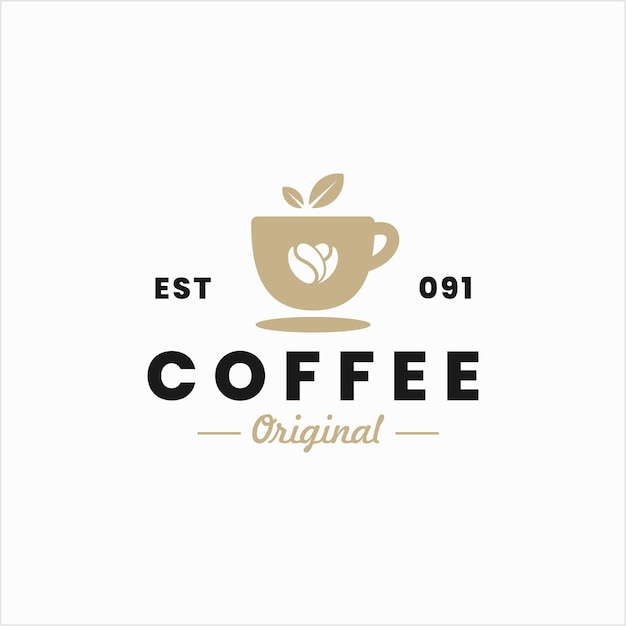 café of restaurant coffeeshop logo ontwerp illustratie