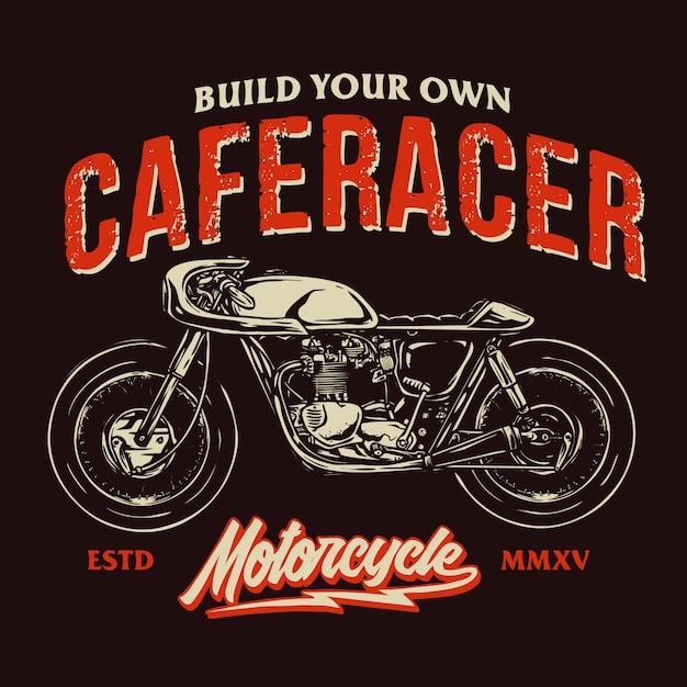 Vector cafe racer badge