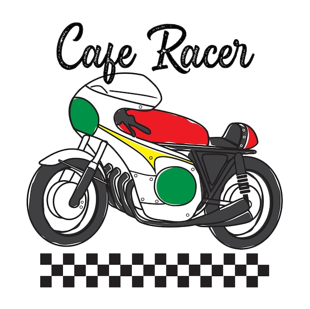 Vettore cafe racer