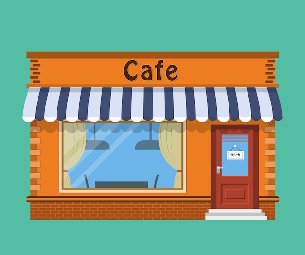 Cafe shop exterior