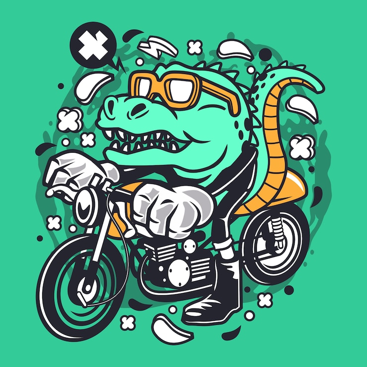 Вектор caferacer trex