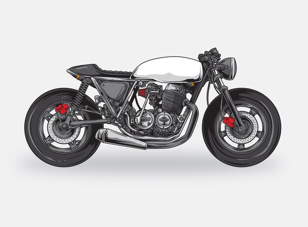 Vector caferacer vector bike