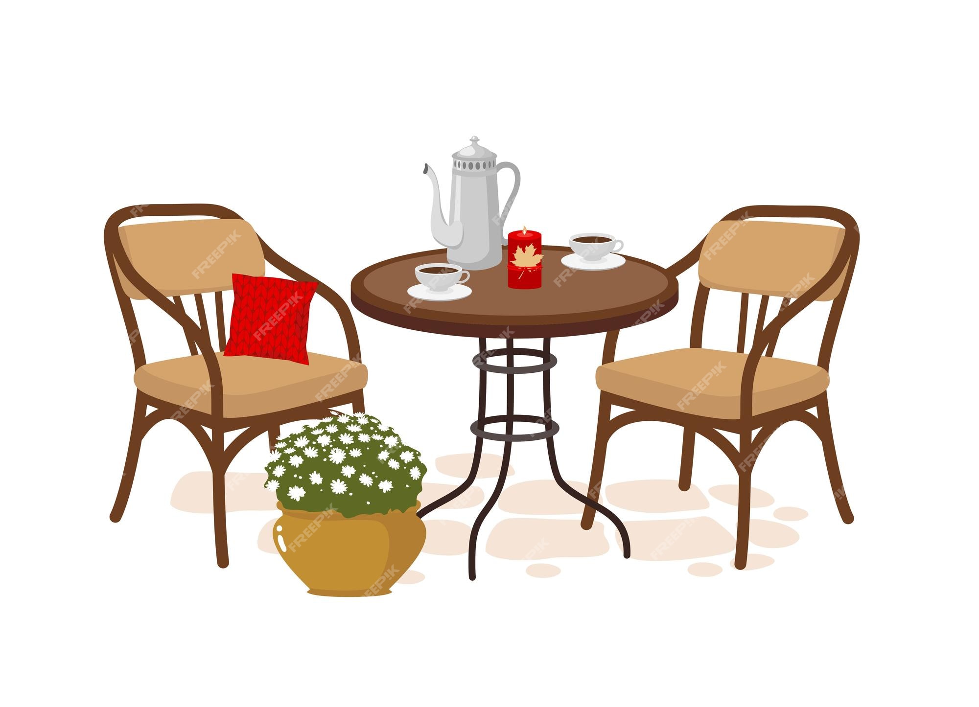 cafe table clipart