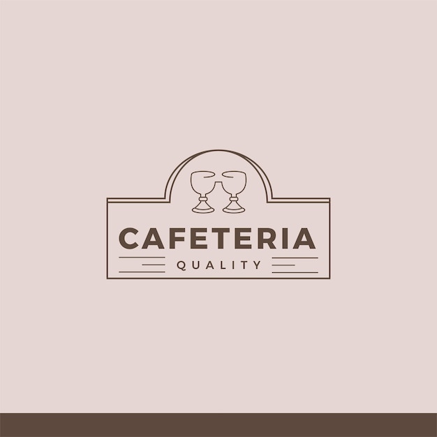 Cafeteria vintage logo design