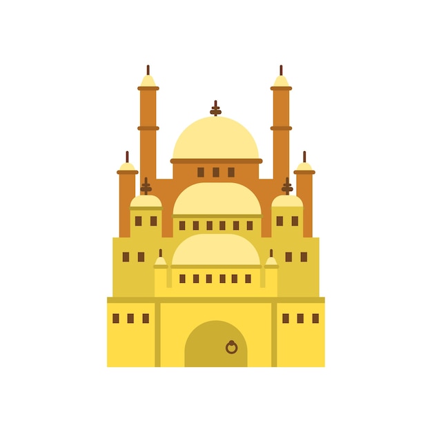 Vector cairo citadel, ancient egypt symbol vector illustration on a white background