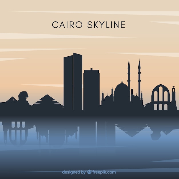 Cairo skyline achtergrond