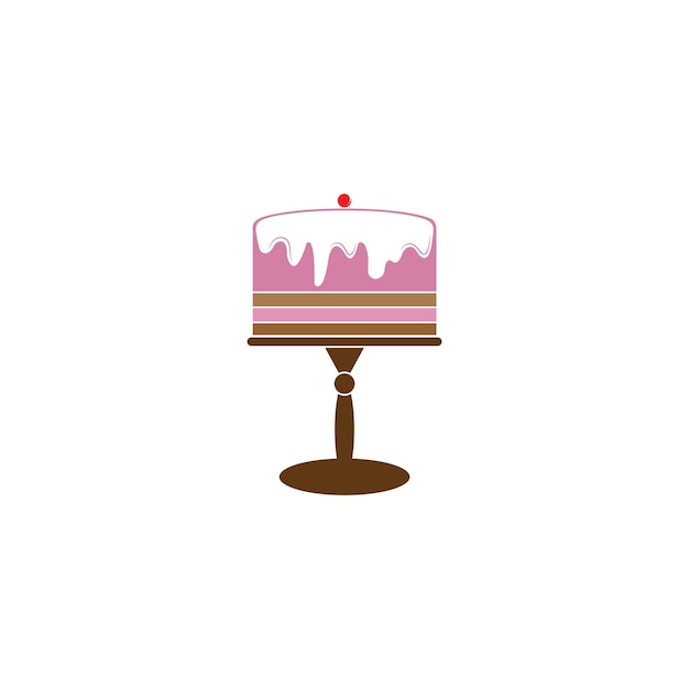 Vector cake bakery logo vector