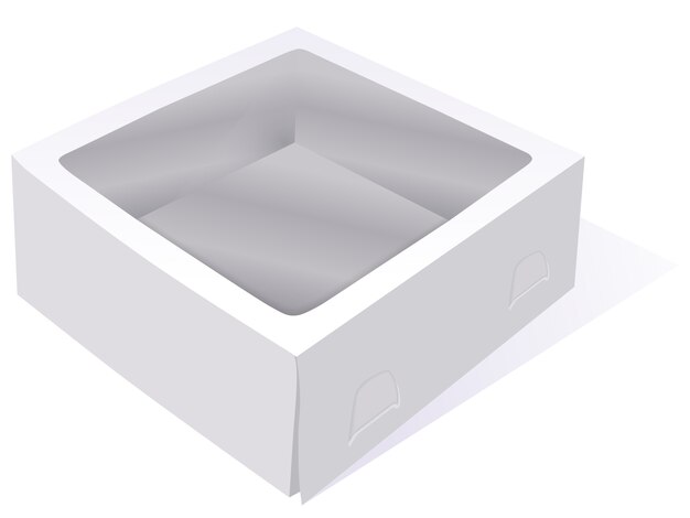 Cake box white