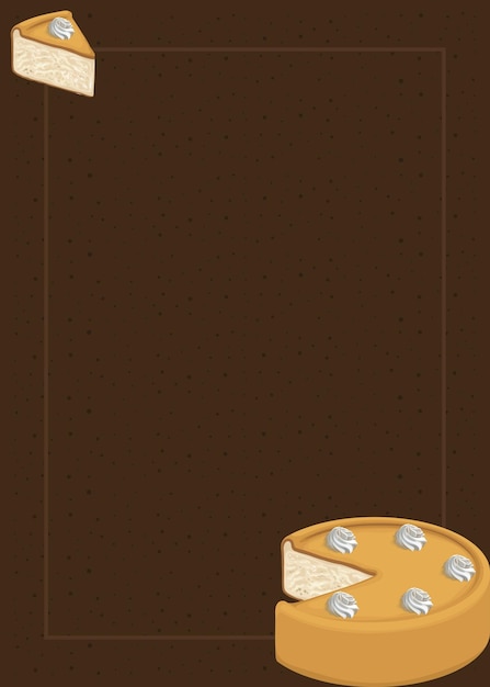 Cake Cream Sweet Food Dessert Background Vector Wallpaper Illustration