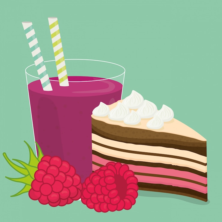Vector cake design 