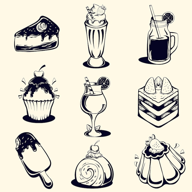 Vector ケーキのベクトルイラストデザイン