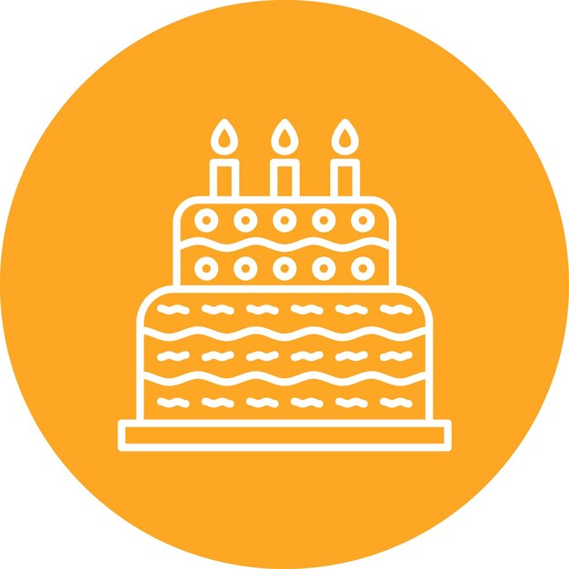 Cake icon vector image Can be used for New Year