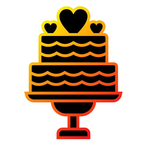 Vector cake icon