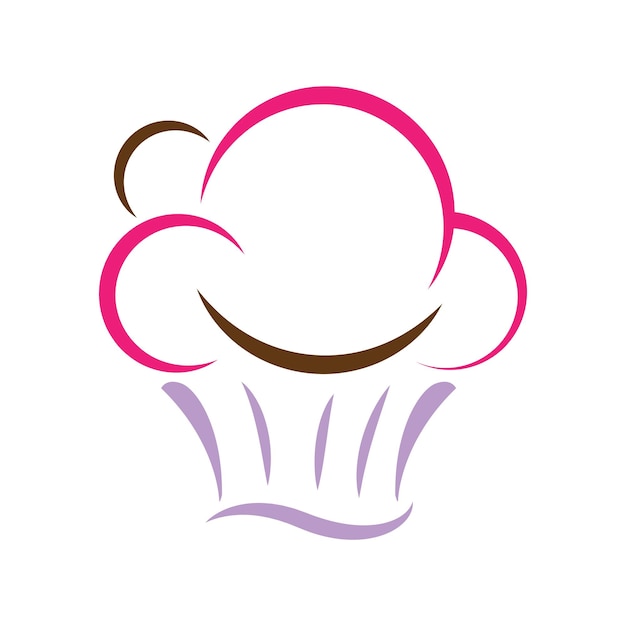 Cake logo icon design illustration