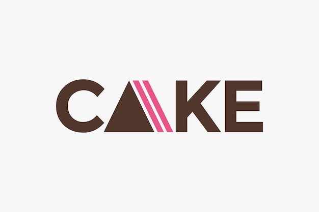 Vettore torta logo ristorante e panetteria