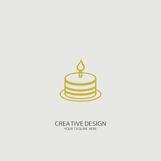 cake logo vector