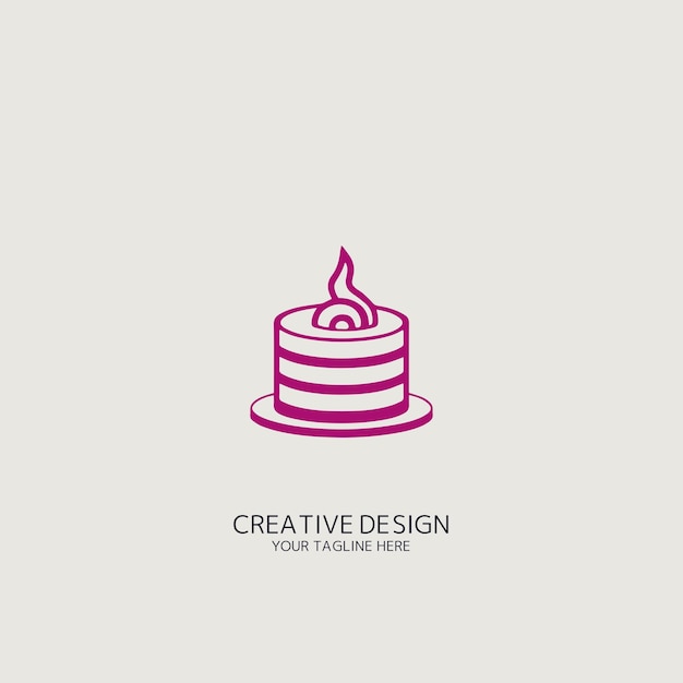 cake logo vector