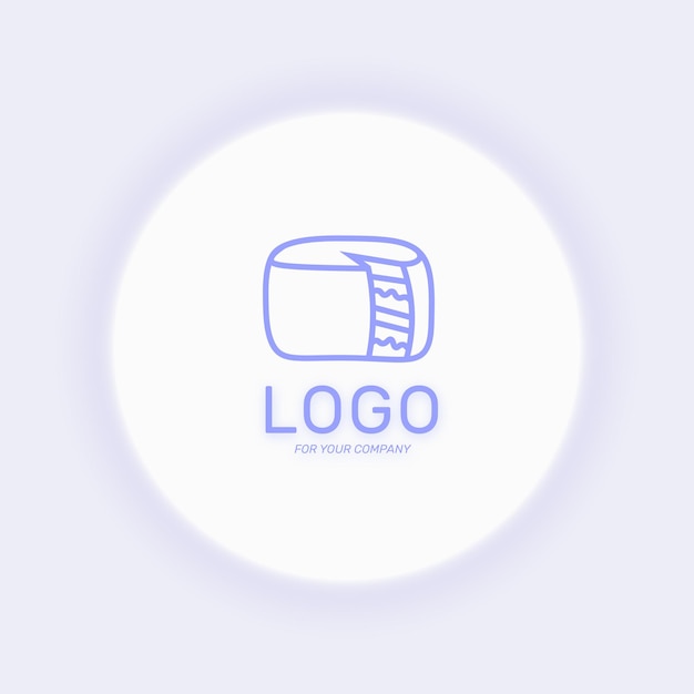 Logotipo della torta logo della pasticceria icona della torta per l'illustrazione vettoriale isolata della società di web design eps