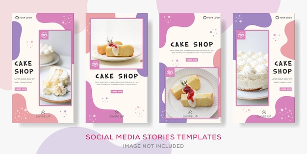 Cake pack banner storie modello post.