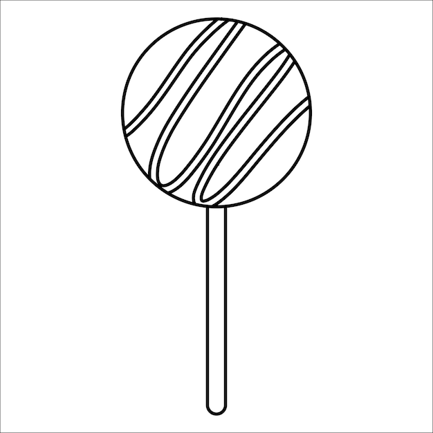 Vector cake pops chocolate day sweet food icon