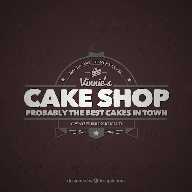 Cake Shop retro logo