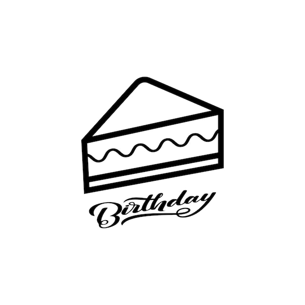 cake sign icon vector illustration