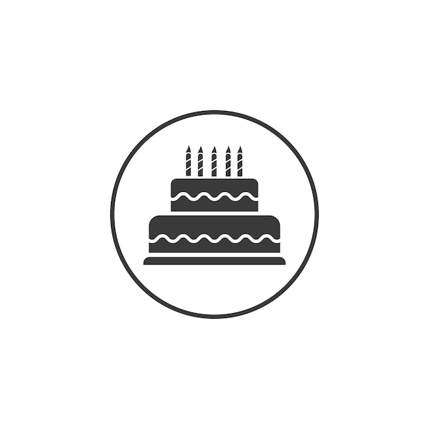 Cake sign icon vector illustration