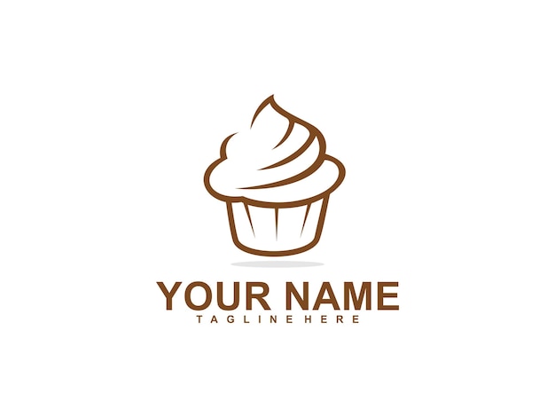 cake simple logo template