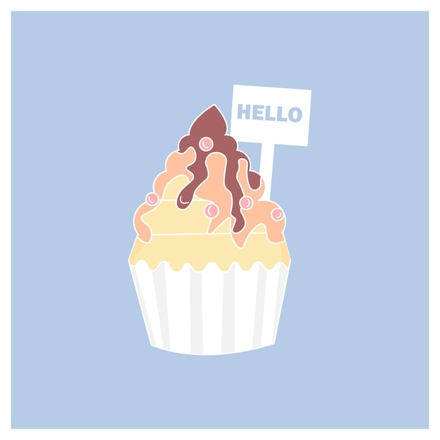 Cake vector cute