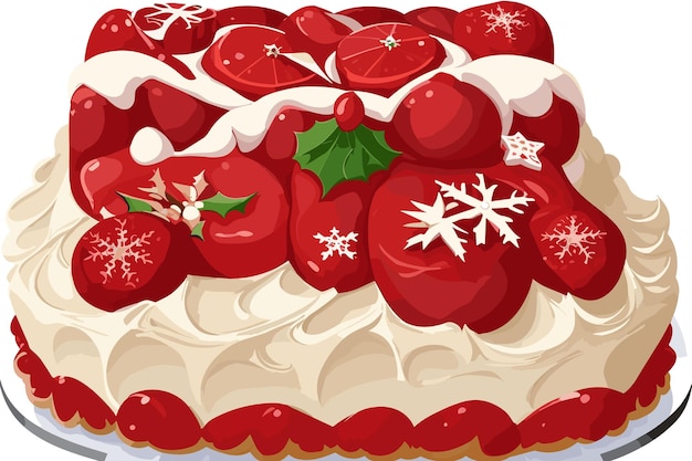 a cake with a christmas decoration on it