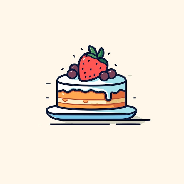 cake with strawberry